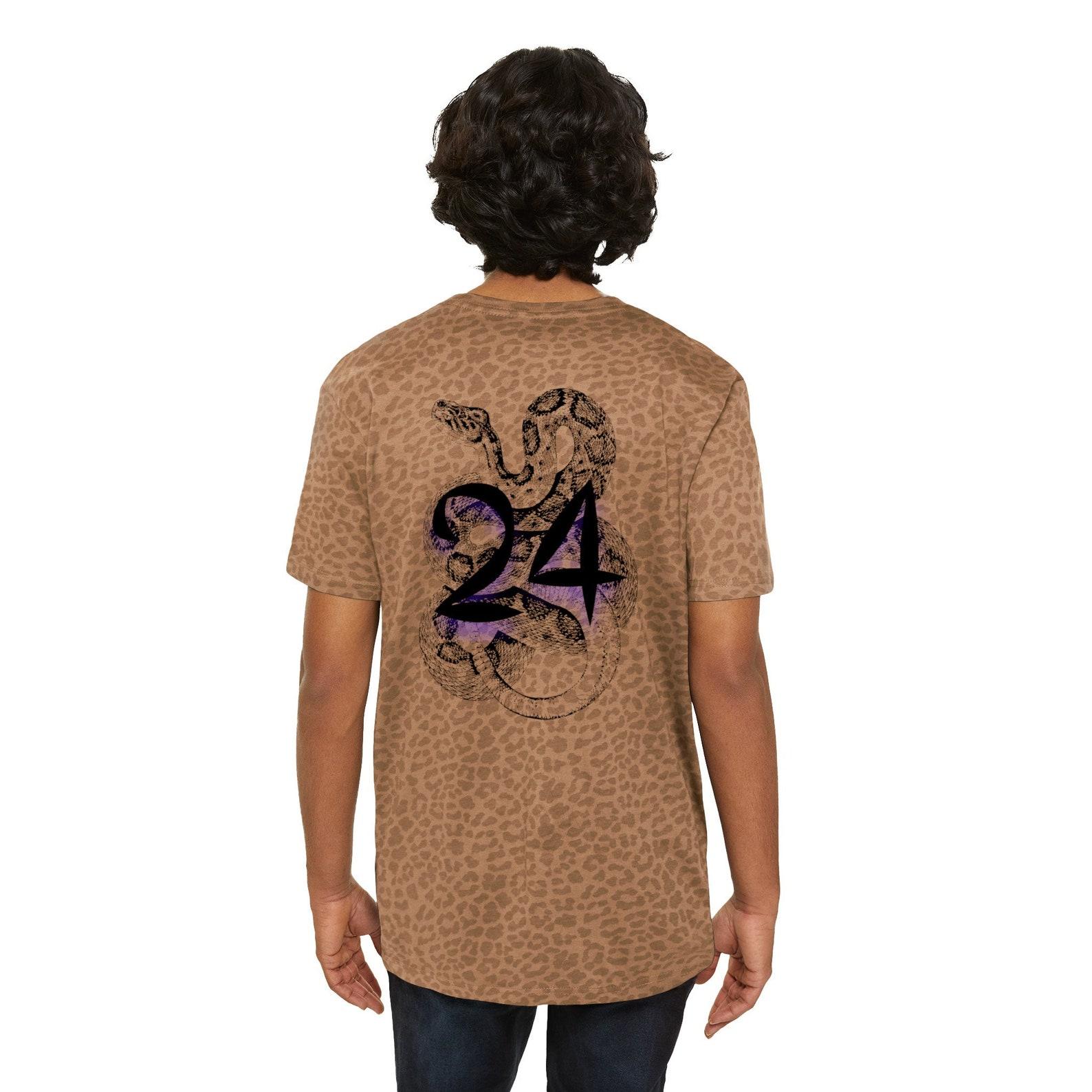 Black Mamba Jersey T-shirt: Animal Print Number 24 Shirt 2XL