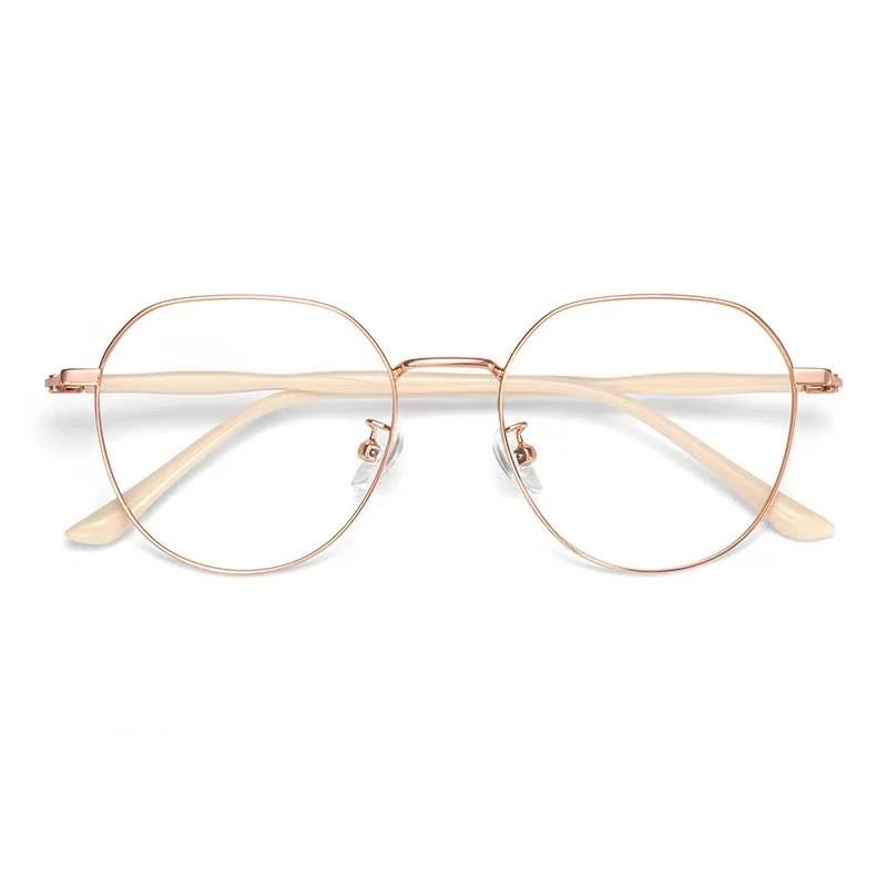 2PCS +100~ +400  Reading Glasses Presbyopia Glasses  Anti Blue Light Hyperopia Glasses Round Plain Color Frame Glasses