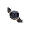 BERING Solar Watch for Men and Women (Unisex) Black and Rose Gold Stainless Steel with Mesh Strap and Sapphire Crystal (Product Number: 14639-166) Off