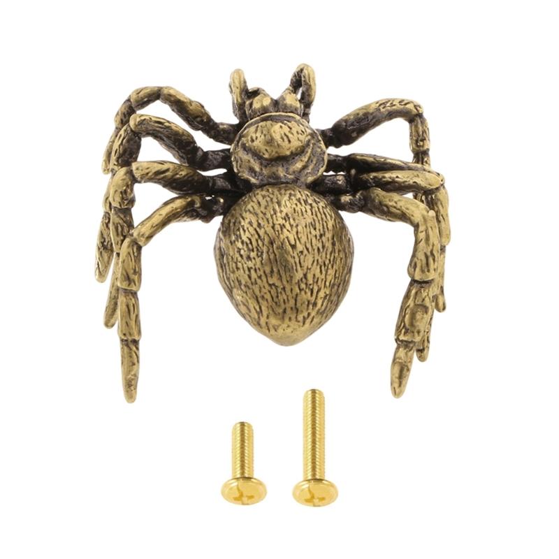 Solid Brasses Novelty Spiders Cabinet Handle and Drawer Pull for Easy Installation Durability Corrosions Resistant