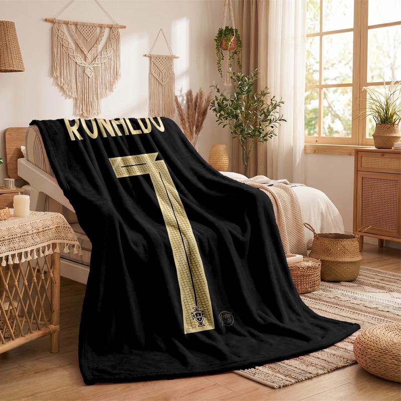 Cristiano Ronaldo Druck Flanelldecke Weich Warm Sofa Bett Überwurfdecke Für Zuhause Büro Schlafzimmer