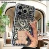 Phone Case: 2D Flat Suitable for iPhone 18 17 16 15 14 13 Pro, Transparent with Corner Protection, Light Brown Bear, Christmas and Halloween Gift