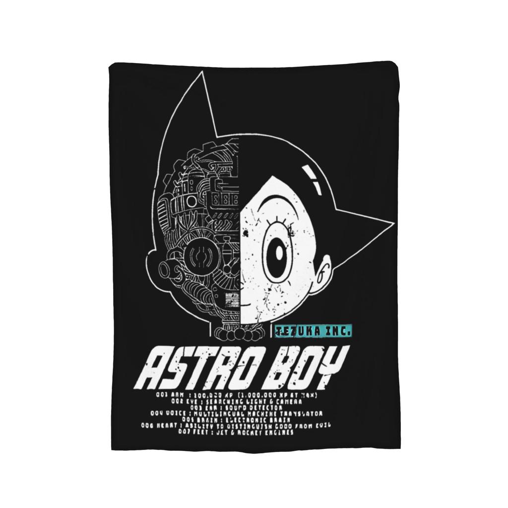Astro Boy Bauplan Strickdecke Astroboy Anime Fleece Überwurfdecke Sommer Klimaanlage Bedruckt Weich Warm Bettüberwürfe,