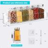 Acrylic Spice Rack Attached To the Wall for Kitchen Cabinet Doors or Hanging Spice Rack RV Spice Rack Hook and Loop Bid Farewel