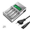 Smart LCD Charger with 4 Slots for AA/AAA NiMH 1.2V Rechargeable Batteries