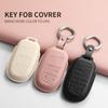 Pu Leather Car Remote Key Case Protector Shell For Jeep Chrysler 300 200 Cherokee Wrangler Compass Renegade Fiat 500X Accessorie
