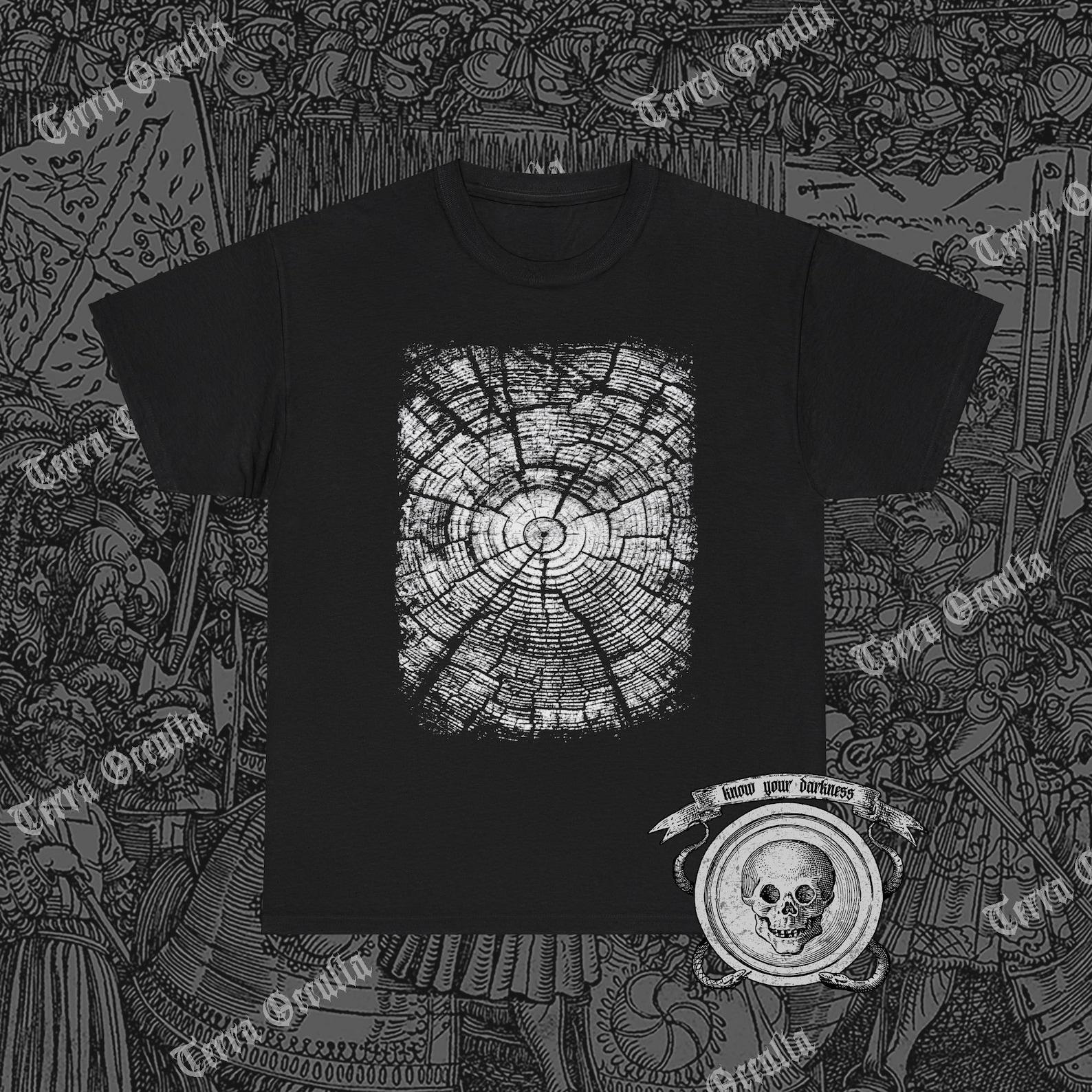 Tree Stump Shirt, Tree Rings, Nature Lover, Hiking 3XL