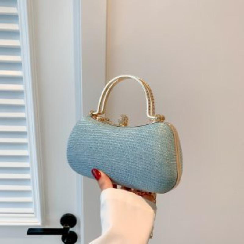 New Trendy Women's Bag with Exquisite Texture Women's Bag Simple Foreign Style Small Bag Lock Shoulder Chain Messenger Bag