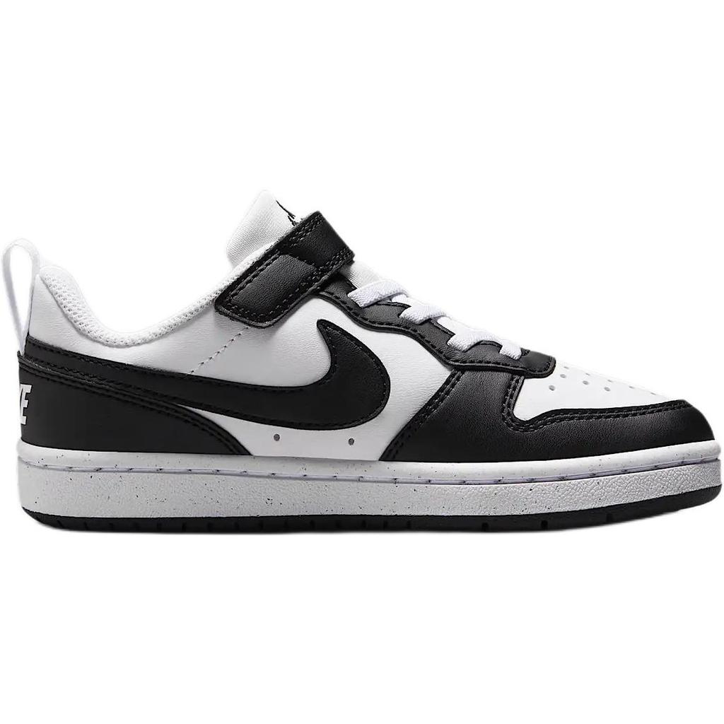 New Nike Court Borough Anti Slip Wear Resistant Low Top Kids' Skateboarding Shoes White Black Kids' DV5457-131