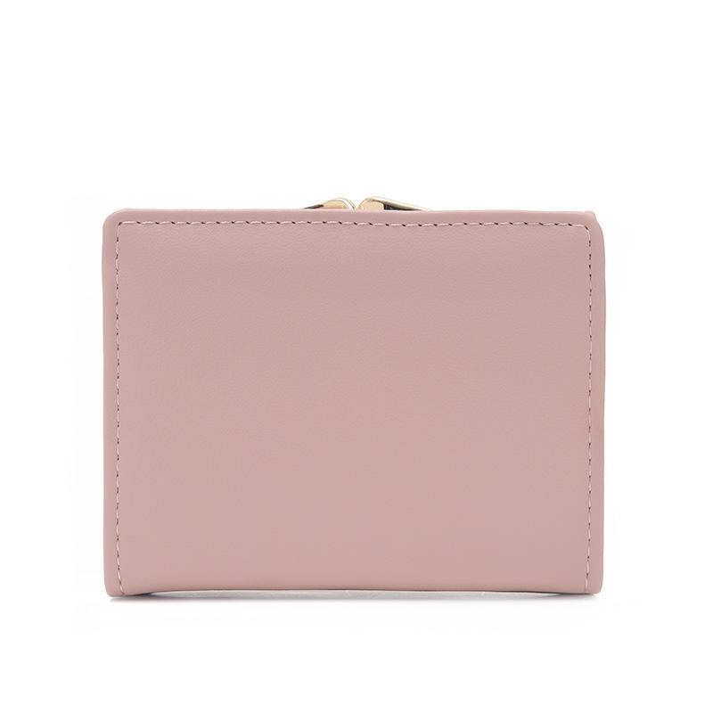 PU Printed Ins Multi Card Folding Women's Coin Wallet