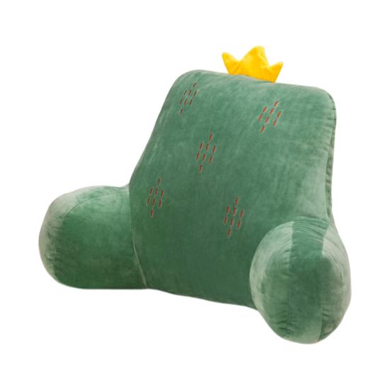 Waist Cushion with Arm Support Cartoon Plush Throw Pillow Stuffed Waist Pillow Back Cushion for Sofa Bed Couch Office Chair