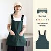 Waterproof Canvas Apron with Custom Logo - Art Studio & Barista Workwear Vest Style