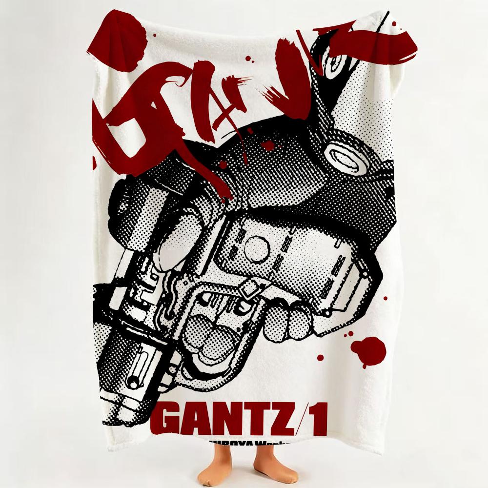 Manga G GANTZ Throw Flannel Throw Blanket Suitable for Sofa Living Room Bedroom