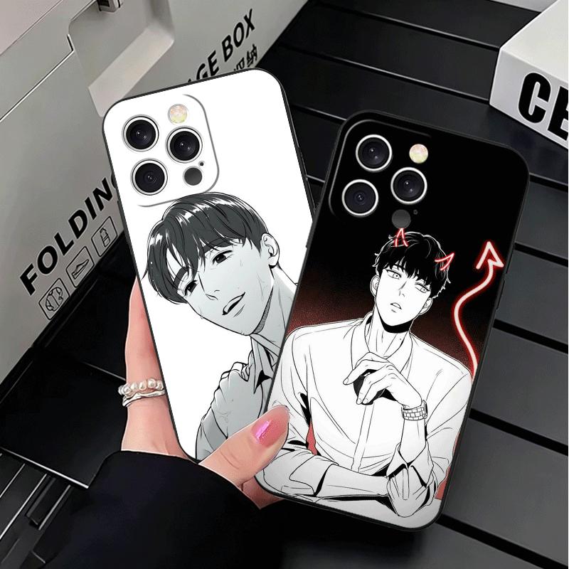 B-J A-Alex Anime Soft Phone Case for iPhone 16 16E 17 Air 15 Pro Max 14 Plus 13 Mini 11 12 7 Black Cover Back Shell