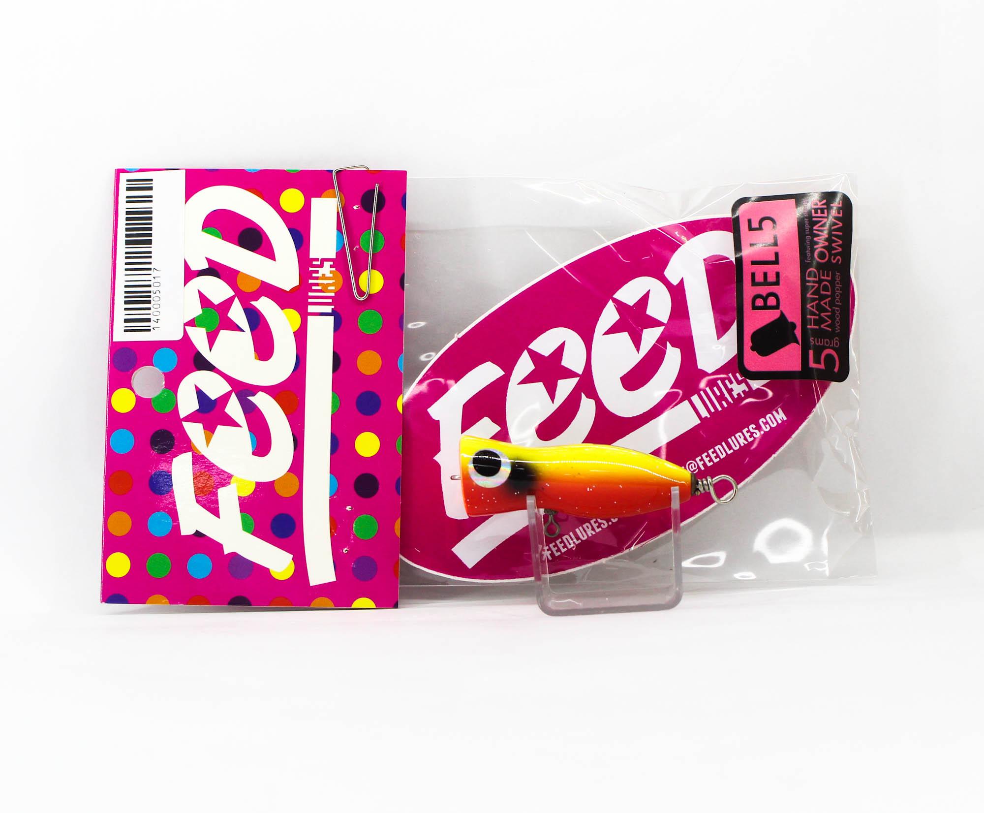 

Feed Lures Bell 5 Плавающая приманка из дерева ручной работы с поппером 5 грамм 17 (5017)