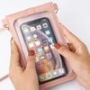 New PU Leather Touch Screen Phone Purse Portable Strap with Hook Closure Mobile Phone Bag Multi-function Shoulder Handbag