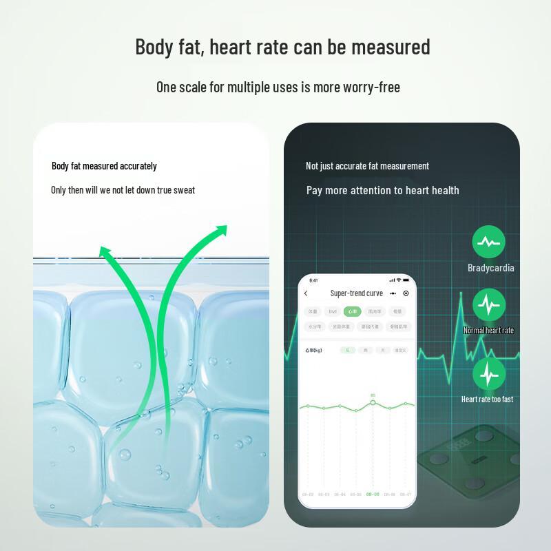 Bear Smart Body Fat & Weight Scale for Home Fitness (CN version)
