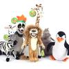 6 Pcs/set  Animation Film Madagascar Plush Toys Cartoon Lion Giraffe Penguin Zebra Hippo Lemur Dolls Kids Baby Birthday Gifts