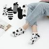 5 Paar Frühling Sommer Dünne Mode Damen Socken Cartoon Kuh Harajuku Kawaii Niedliches Mädchen Glücklich Lustig Bootssocken