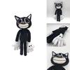 Adorable Siren Head Series Black Cat Plush Toy Cozy Stuffed Doll For Collectors