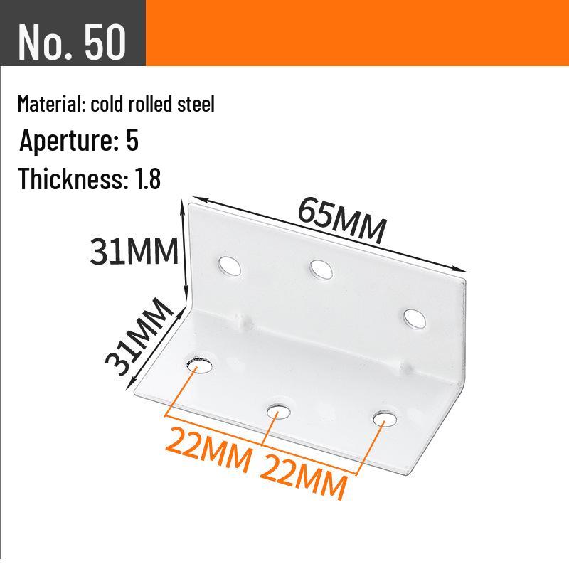 90° L-Shaped Angle Bracket for Table, Chair, Cabinet, and Shelf Support