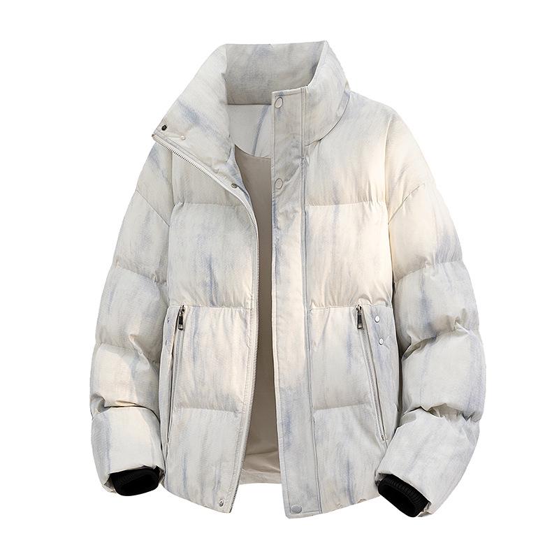 

2025 Winter Thick Cotton Puffer Jacket for Teens - Trendy Couple Style, Plus Size 7XL бежевий