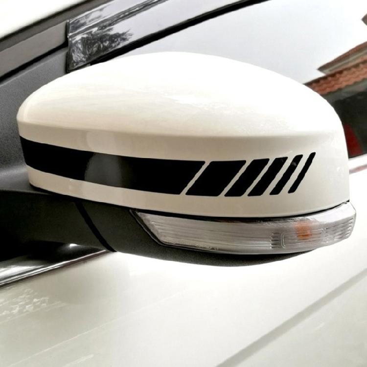 Decorative Car Rearview Mirror Cover Stickers Waterproof Decorative DIY Viny Adhesive Simple Installation