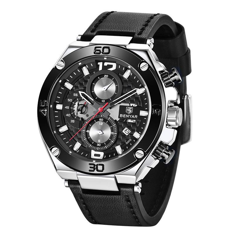 BENYAR 5151 Men's Multifunctional Quartz Watch - Fashionable, Waterproof Design