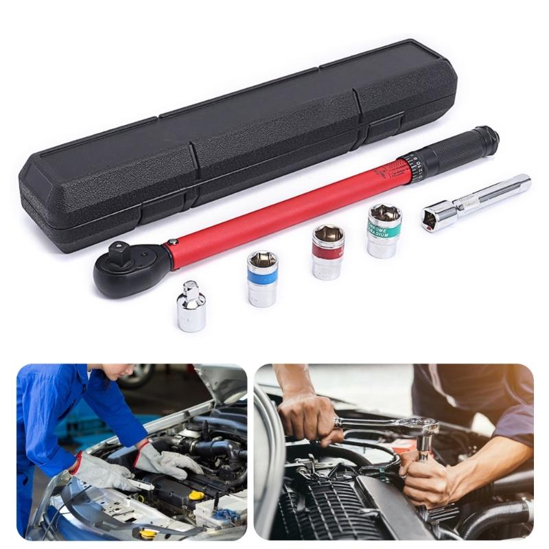 High Carbon Steel Electroplated Torque Wrench Hand Tool for Precise Automotive Mechanical Repair Easy Use In Tight Space