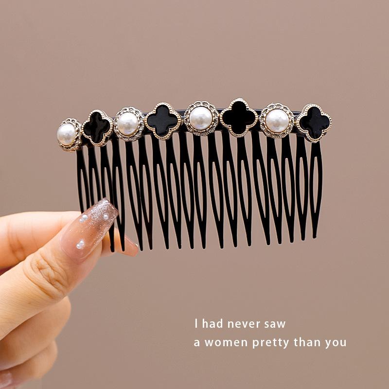 Stylish and Versatile Hair Clips for Women, Pearl Hair Combs for Wispy Hair, Bangs Clips, High-end Hair Accessories