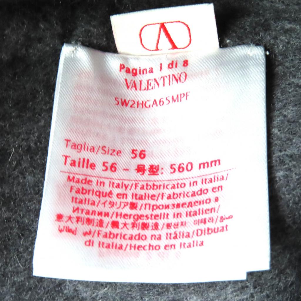 Excellent Valentino Iconograph Cashmere and Silk Wool Bucket Hat 56 5W2HGA65MPF Used