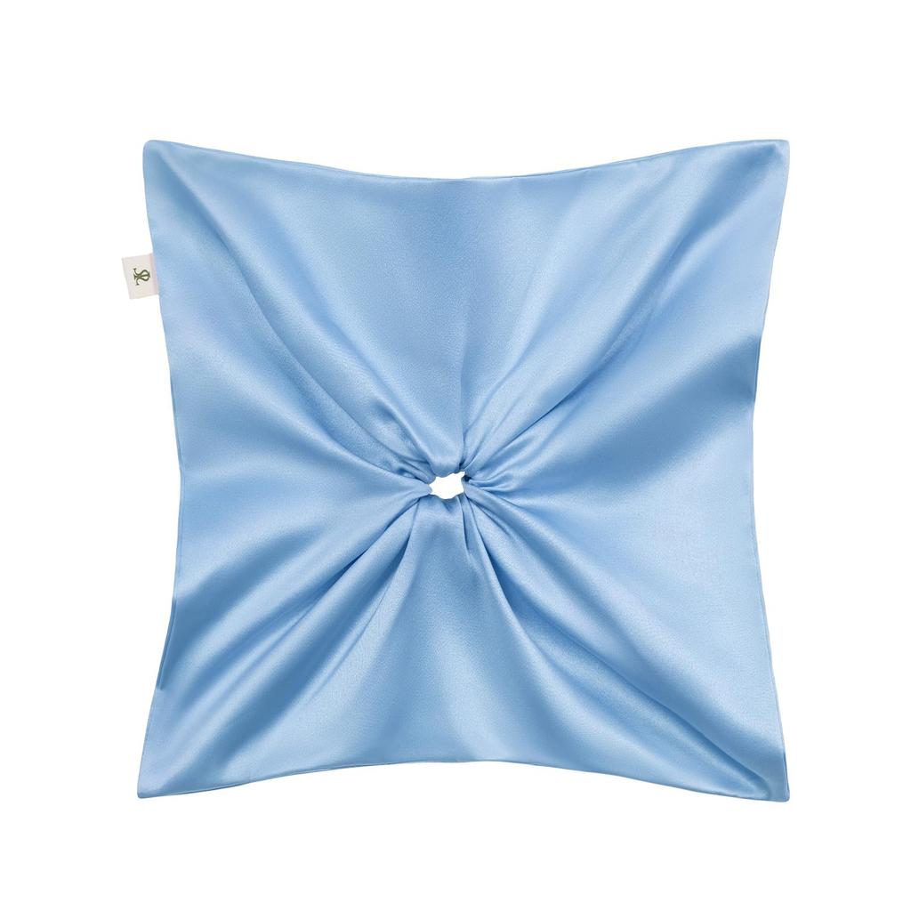 LILYSILK Silk Scrunchie Hair Cute and for Women and Pinwheel Hair Natural 6A Gentle on Ice Blue Tie, Large, Adults, Tie, Stylish, 100% Silk, Grade,