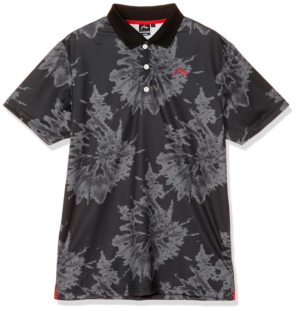 Rusty Short Sleeve Japanese Size LL to Japanese size Men's Shirt, 720601BKLL, Black, (equivalent 2L)