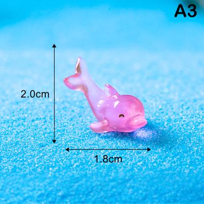 Leuchtender Fisch Meerestier Ornament Leuchtanhänger Mikro Garten Handwerk Harz Landschaft Aquarium Desktop Dekoration