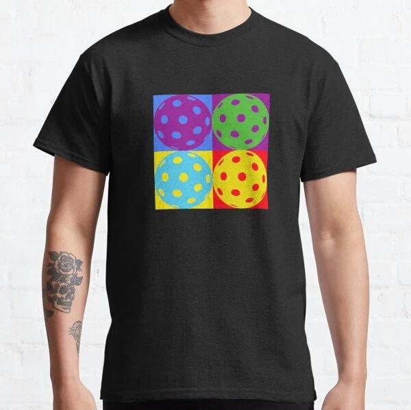 Andy Warhol Inspired Pickleball Art Classic T-Shirt S-3XL 4XL