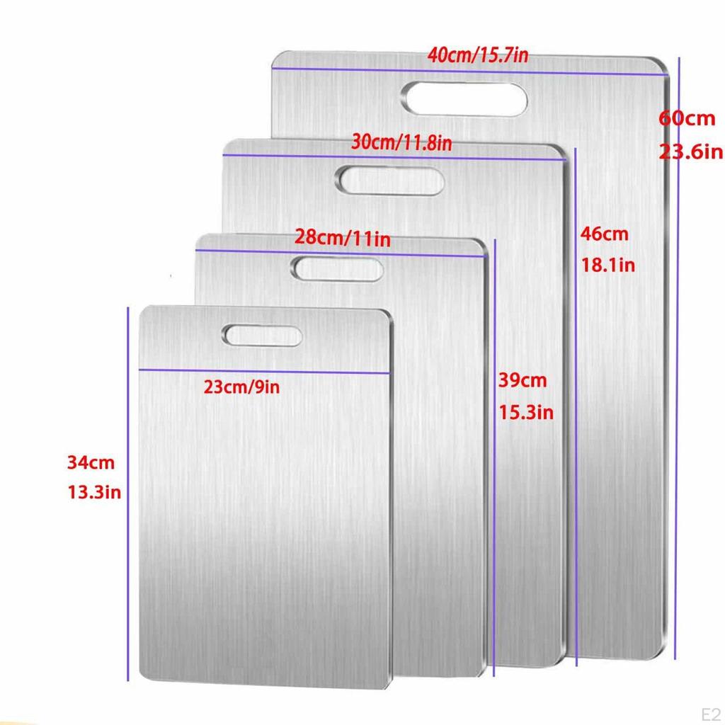 Разделочная доска Двусторонняя Нарезка Мясо Пицца Печенье с ручками Фрукты Универсальная Нержавеющая