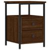 VidaXL Bedside Table Brown Oak 34x35.5x50 Cm Engineered Wood 826021