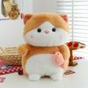 Cat Eating Fish Plush Toys Cartoon Stuffed Dolls Room Decorations Kid Simulation