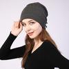Beanie Hat Solid Color Adjustable Autumn Winter Plush Lining Windproof Hat Scarf for Outdoor