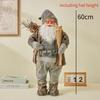 60CM Large Santa Claus Dolls Ornaments Standing Santa Figurine Doll Christmas Home Decoration Kids Gift navidad home decor