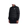 Nike Warme und winddichte kurze Stehkragen Sport Casual Langarm Daunenjacke Herren Oberbekleidung Schwarz DC1292-010
