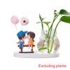 1Pc Resin Home Decor Girl and Boy Unique Hydroponics Creative Flowers Pot Couple Vase