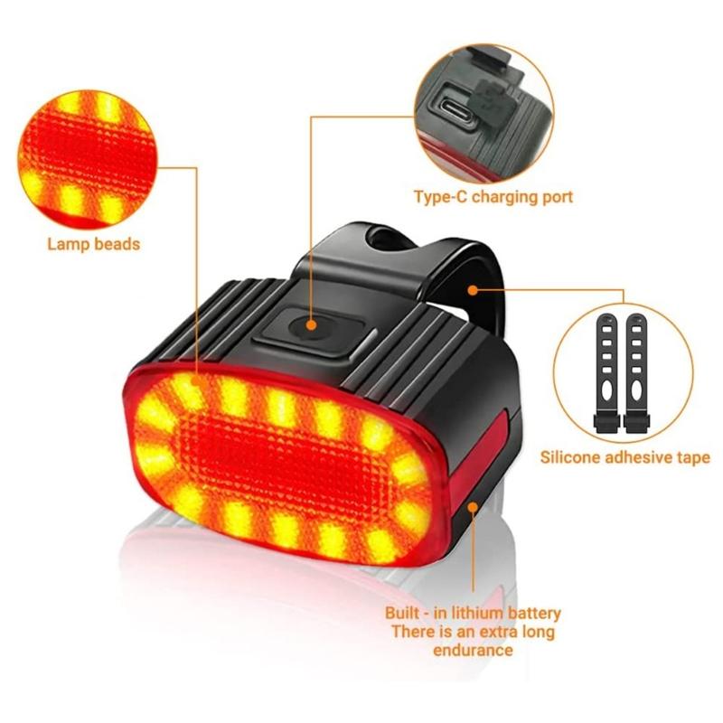 Waterproof Bike Front and Back Lights with High Intensity LEDs Simple Installs for Commuters & Outdoor Enthusiasts
