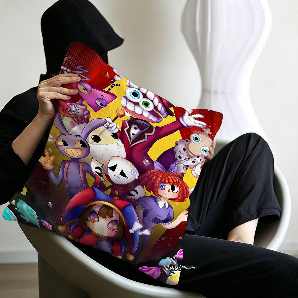 Animation A-Amazing D-Digital Circus Lucky Dragon Pillow Cover Sofa Cushion Cover Home Room Decoration Children Gift