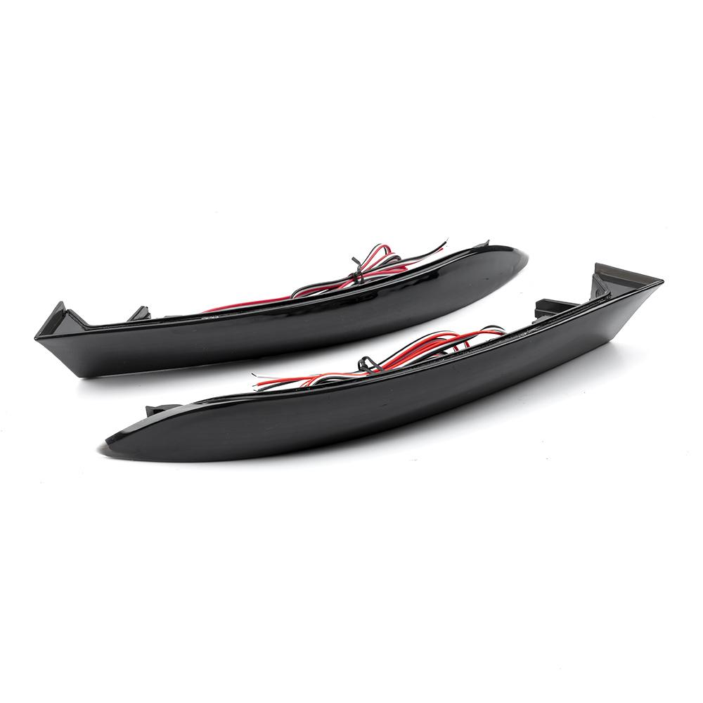 

2x для BMW E70 X5 2007-2013 OE-задний бампер, светодиодный отражатель, сменная накладка, задний тормозной стоп-сигнал 63217158949 63217158950 дым