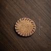 8/10/13/16cm Bristle Tea Coaster Covered Round Brown Teapot Mat Anti-scalding Coaster Warmer Mat Tea Ceremony Accessories