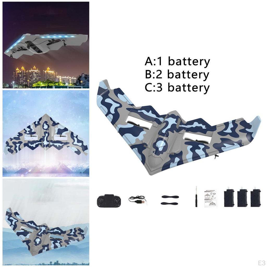 2 Channel Fixed Wing RC Powered 3.7mAh Outdoor Toy Glider for Boys Beginner