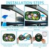 Car Sun Shade UV Protection Electrostatic Adsorption Car Window Sunshade For Kids Universal Auto Curtain Outdoor Sunscreen