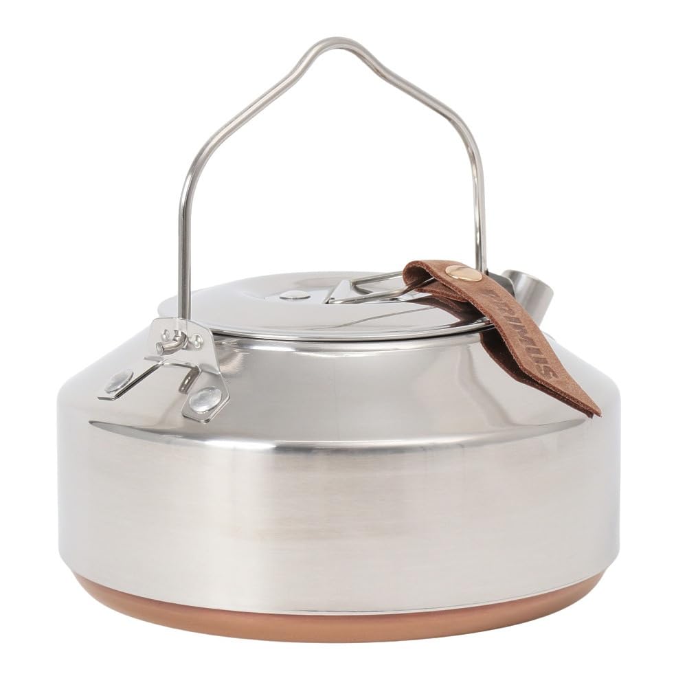 Iwatani-Primus Campfire Kettle 0.9L SS P-C743680 (Silver/FF) - Cookware for Camping and Outdoor Solo Use