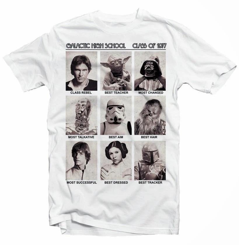 STAR WARS inspired Galactic Class of 1977 Yoda Jedi Solo t-shirt OZ9417 S